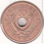 28-153 Восточная Африка 10 центов 1922г. КМ # 19 бронза 11,14гр. 