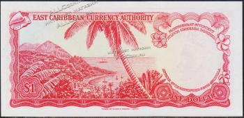 Восточные Карибы 1 доллар 1965г. P.13i - UNC - Восточные Карибы 1 доллар 1965г. P.13i - UNC
