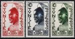 Тунис Французский 3 марки п/с 1950-51гг. YVERT №346-348* MLH OG (10-49)
