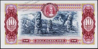Банкнота Колумбия 10 песо 1979 года. P.407g(1) - UNC - Банкнота Колумбия 10 песо 1979 года. P.407g(1) - UNC