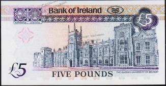 Банкнота Ирландия Северная 5 фунтов 2003 года. P.79 UNC - Банкнота Ирландия Северная 5 фунтов 2003 года. P.79 UNC