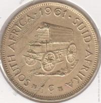 19-110 Южная Африка 1 цент 1961г. KM# 57 латунь 5,6 гр