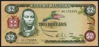 Банкнота Ямайка 2 доллара 1985 года. P.69а - АUNC