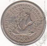 9-85 Восточные Карибы 25 центов 1955г. КМ # 6 медно-никелевая 6,51гр. 24мм