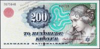 Банкнота Дания 200 крон 1997 года. P.57a(A0) - UNC