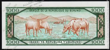 Бурунди 1000 франков 1991г. Р.31d(3) - UNC - Бурунди 1000 франков 1991г. Р.31d(3) - UNC