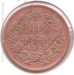 2-80 Италия 10 чентезимо  1863 г.