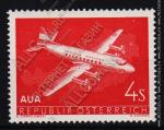 Австрия 1 марка п/с 1958г. №А61** Авиа. Самолет.