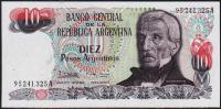 Аргентина 10 песо аргентино 1983-84г. P.313(A1) - UNC