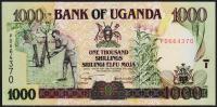 Уганда 1000 шиллингов 2003г. P.39в - UNC