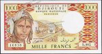 Банкнота Джибути 1000 франков 1981 года. P.37с - UNC