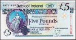 Банкнота Ирландия Северная 5 фунтов 2000 года. P.74с - UNC