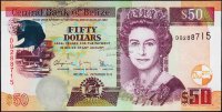 Банкнота Белиз 50 долларов 2016 года. P.70f - UNC