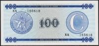Куба 100 песо 1985г. P.FX25 UNC