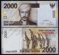 Индонезия 2000 рупий 2014г. P.NEW - UNC