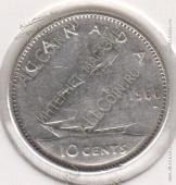 2-179 Канада 10 центов 1960г. KM# 51 серебро 2,31гр 18,0мм - 2-179 Канада 10 центов 1960г. KM# 51 серебро 2,31гр 18,0мм