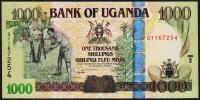 Уганда 1000 шиллингов 2009г. P.43с - UNC