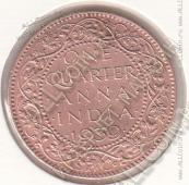 35-15 Индия 1/4 анна 1939г. КМ # 530 бронза 4,86гр. - 35-15 Индия 1/4 анна 1939г. КМ # 530 бронза 4,86гр.