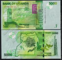 Уганда 5000 шиллингов 2010г. P.51 UNC