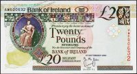 Банкнота Ирландия Северная 20 фунтов 2000 года. P.76d - UNC