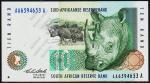 Южная Африка 10 рандов 1993г. Р.123а - UNC