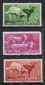 Сахара (Испанск) 3м п/с 1962г №198-200** Овцы Козы Фауна