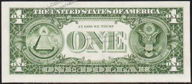Банкнота США 1 доллар 1981 года. Р.468а - UNC "G" G-G - Банкнота США 1 доллар 1981 года. Р.468а - UNC "G" G-G