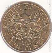 10-34 Кения 10 центов 1986г. КМ # 18 никель-латунь 9,0гр. 30,8мм - 10-34 Кения 10 центов 1986г. КМ # 18 никель-латунь 9,0гр. 30,8мм