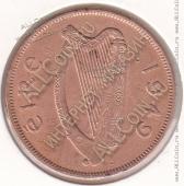 22-105 Ирландия 1 пенни 1949г. КМ # 11 бронза 9,45гр. 30,9мм - 22-105 Ирландия 1 пенни 1949г. КМ # 11 бронза 9,45гр. 30,9мм