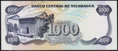 Никарагуа 1000 кордоба 1985(87г) P.145в - UNC - Никарагуа 1000 кордоба 1985(87г) P.145в - UNC