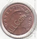 21-139 Австрия 1 грош 1937г. КМ # 2836 бронза 1,6гр. 17мм