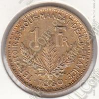 28-3 Того 1 франк 1924г. КМ # 2 алюминий-бронза 5,0гр. 22мм