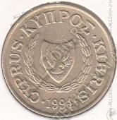 30-145 Кипр 5 центов 1994г. КМ # 55.3 никель-латунь 3,75гр. 22мм - 30-145 Кипр 5 центов 1994г. КМ # 55.3 никель-латунь 3,75гр. 22мм