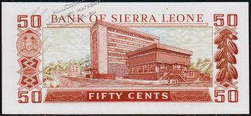 Сьерра-Леона 50 центов 1974г. P.4в - UNC - Сьерра-Леона 50 центов 1974г. P.4в - UNC