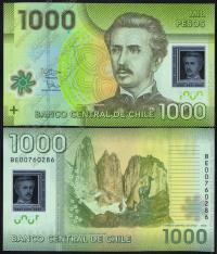 Чили 1000 песо 2012г. P.161с - UNC 