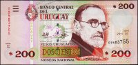 Банкнота Уругвай 200 песо 2011 года. P.89с - UNC