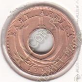 28-157 Восточная Африка 1 цент 1956г. КМ # 35 бронза 2,0гр. 20мм - 28-157 Восточная Африка 1 цент 1956г. КМ # 35 бронза 2,0гр. 20мм