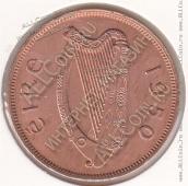 25-143 Ирландия 1 пенни 1950г. КМ # 11 бронза 9,45гр. 30,9мм - 25-143 Ирландия 1 пенни 1950г. КМ # 11 бронза 9,45гр. 30,9мм