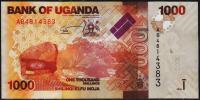 Уганда 1000 шиллингов 2010г. P.49 UNC
