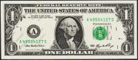 Банкнота США 1 доллар 2006 года. Р.523а - UNC "А" А-С