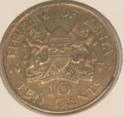 #H5-99 Кения 10 центов 1974г. UNC. - #H5-99 Кения 10 центов 1974г. UNC.