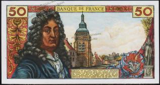 Франция 50 франков 02.01.1976г. P.148f(1) - АUNC - Франция 50 франков 02.01.1976г. P.148f(1) - АUNC