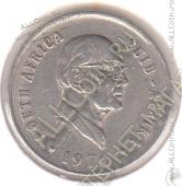 6-63 Южная Африка 10 центов 1976 г. Никель 4,0 гр. 20,7 мм. - 6-63 Южная Африка 10 центов 1976 г. Никель 4,0 гр. 20,7 мм.