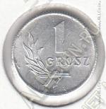 10-136 Польша 1 грош 1949г. Y # 39 UNC алюминий 0,5гр. 14,7мм