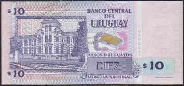 Уругвай 10 песо 1998г. P.81 UNC- - Уругвай 10 песо 1998г. P.81 UNC-