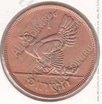 25-144 Ирландия 1 пенни 1963г. КМ # 11 бронза 9,45гр. 30,9мм