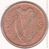 25-144 Ирландия 1 пенни 1963г. КМ # 11 бронза 9,45гр. 30,9мм - 25-144 Ирландия 1 пенни 1963г. КМ # 11 бронза 9,45гр. 30,9мм