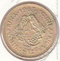 32-169 Южная Африка 1/2 цента 1963г. КМ # 56 латунь  5,0гр.