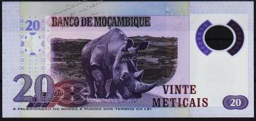 Банкнота Мозамбик 20 метикал 2017 года. Р.NEW - UNC - Банкнота Мозамбик 20 метикал 2017 года. Р.NEW - UNC