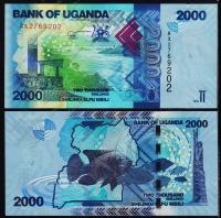 Уганда 2000 шиллингов 2010г. P.50 UNC